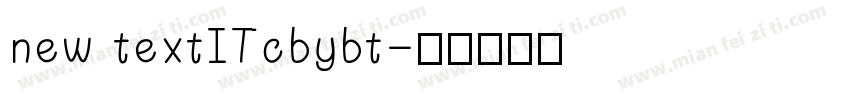 new textITcbybt字体转换